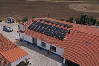30kW Solar System Powering Pool Heating in Vimieiro